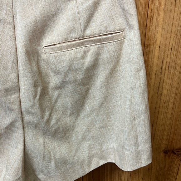 L'Academie High Waist Tan Women's Shorts - Picture 3 of 7